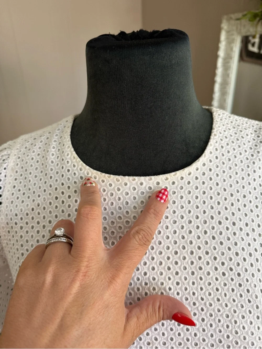 J. Crew • Cotton Eyelet Lace Mini Dress - Picture 16 of 16
